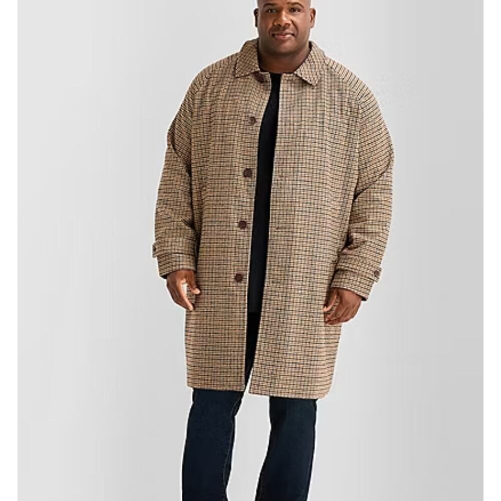 Shaquille O'Neal XLG™ Midweight Big and Tall Burg Tartan Car Coat, Sz 2XLT--NWT - Picture 5 of 7